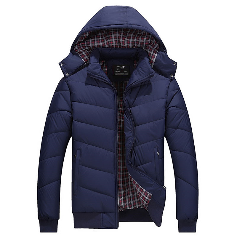 Aloohaidyvio Mens Jackets Clearance Men's Winter Puffer Jacket Quilted Thicken Down Coat Insulated And Water Repellent Jacket With Hood
