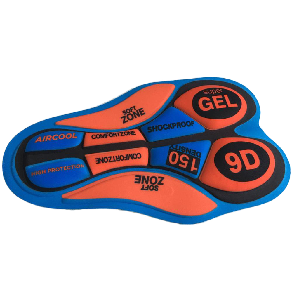 China Silicone gel cycling pad Cycling gel pad COOLMAX cycling padding